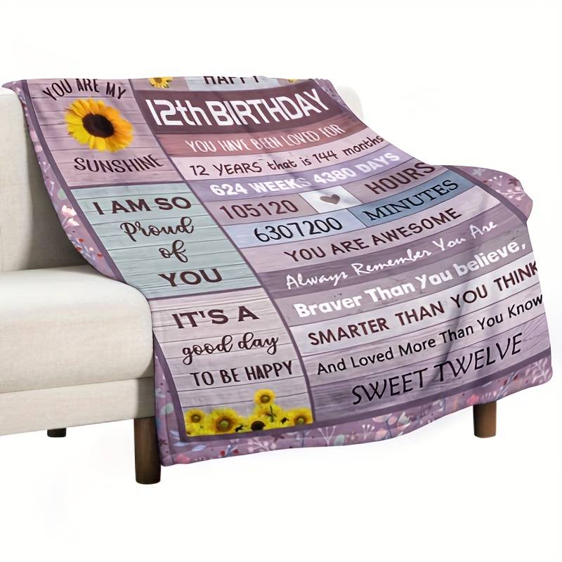 12 Year Old Girl Gift Ideas Blanket Gifts For 12 Year Old - Temu